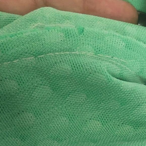 Vintage 1960s Green Polka Dot Button Down Shirt - Picture 9 of 11